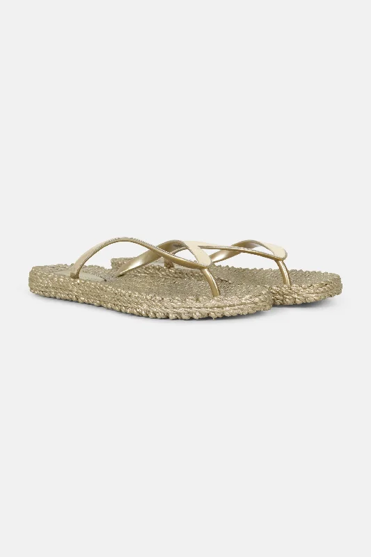 Metallic Flip Flop - Platin