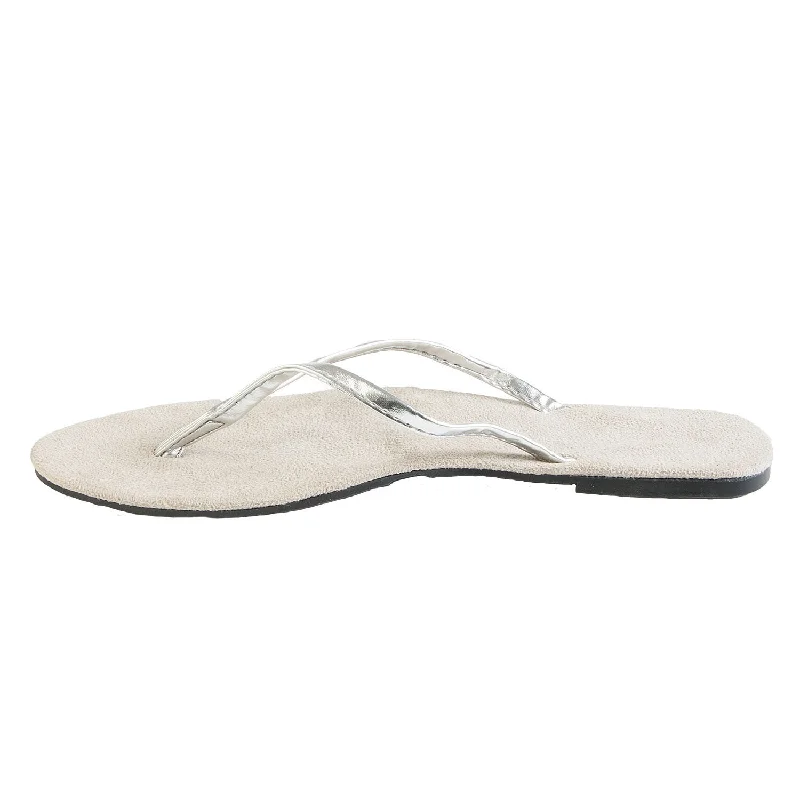 Hounds Women's Bendable Flip Flops - Silver