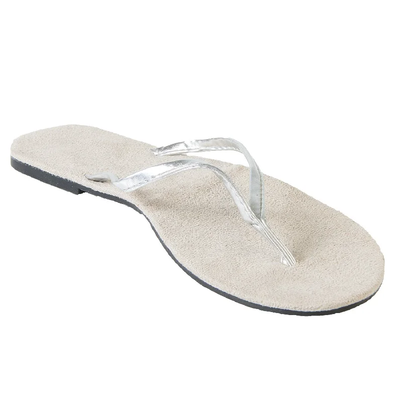 Hounds Women's Bendable Flip Flops - Silver