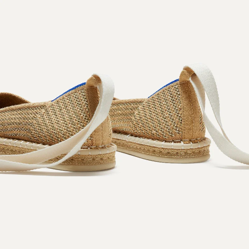 The Espadrille - Gold Stripe