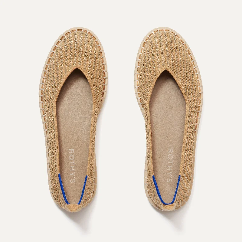 The Espadrille - Gold Stripe