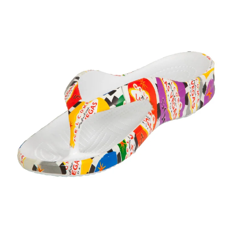 Women's Flip Flops - Poker Chips