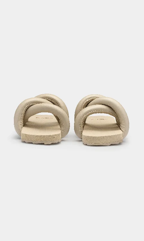 Tyre Slide Beige Sandals