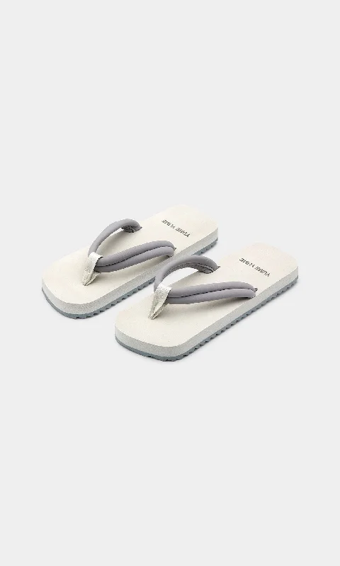 Xigy Grey White Flip Flops