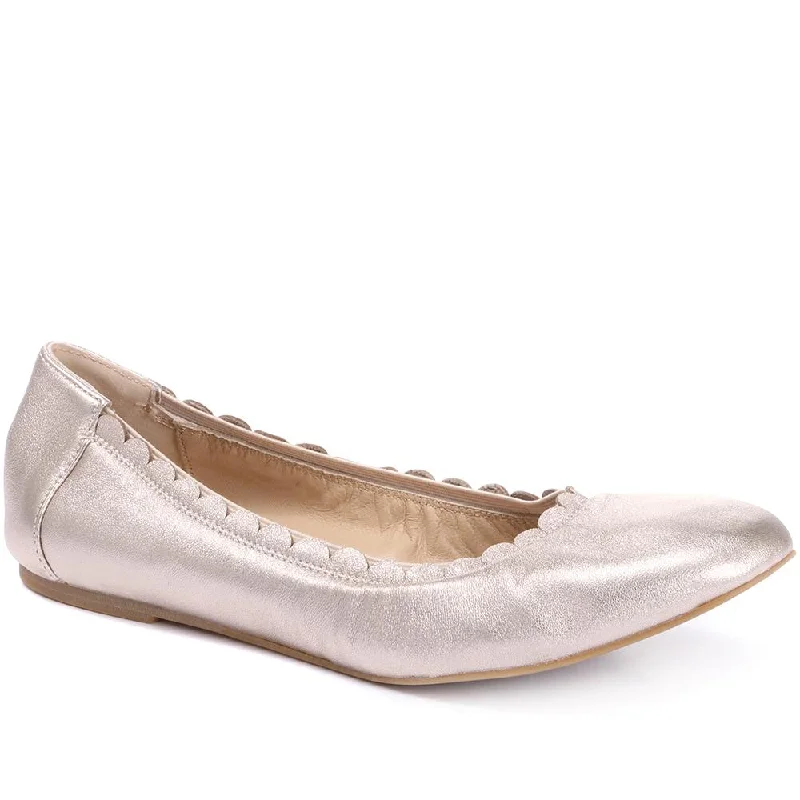 Ellamae Leather Ballet Flats - ELLAMAE / 26212141