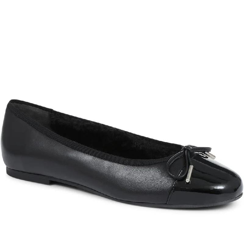 Leather Ballerina Flats - POLET30508 / 317 194