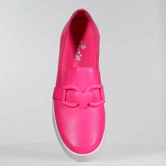 Minx Devoted Neon Pink Milled Casual