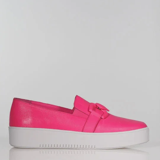 Minx Devoted Neon Pink Milled Casual