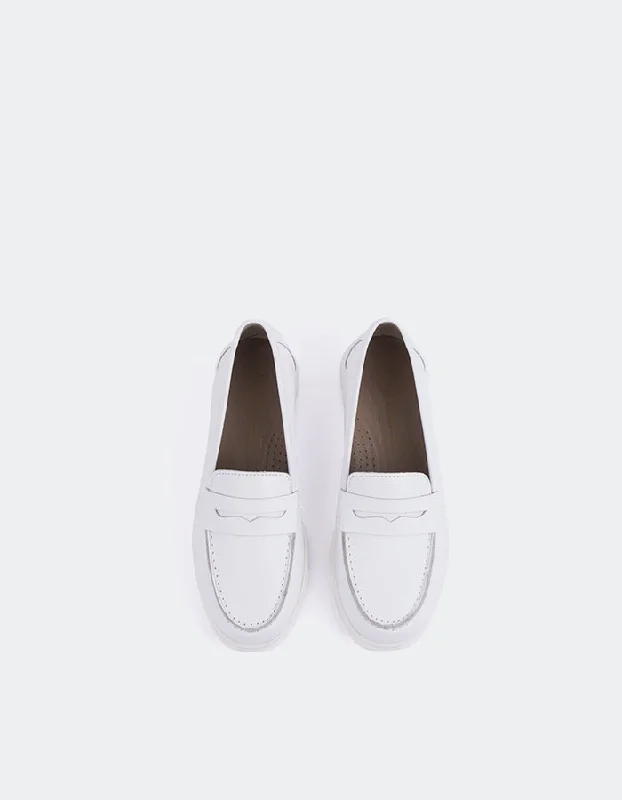 Sperry White Leather