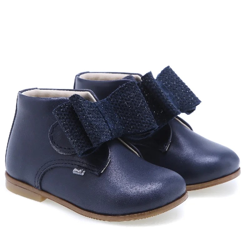 (1899-15) Emel blue bow velcro