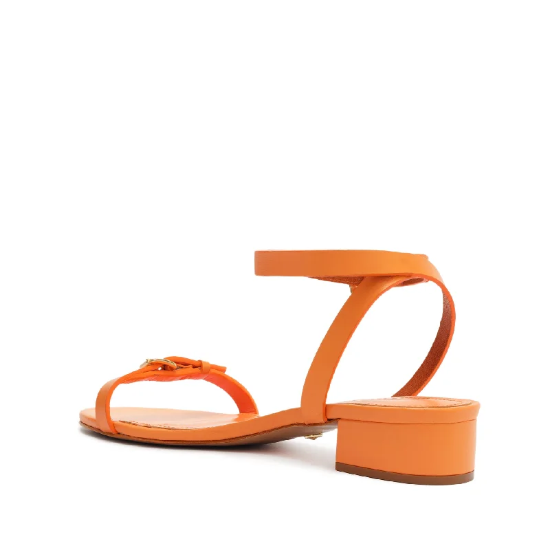 Aurora Mid Block Leather Sandal