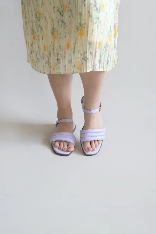 Ava Puffy Sandals (Lilac)