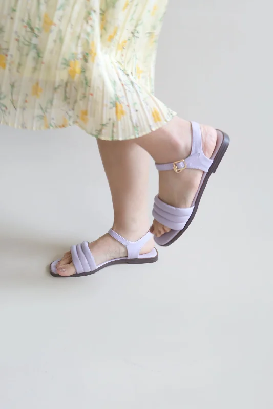 Ava Puffy Sandals (Lilac)