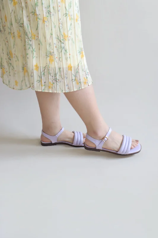 Ava Puffy Sandals (Lilac)