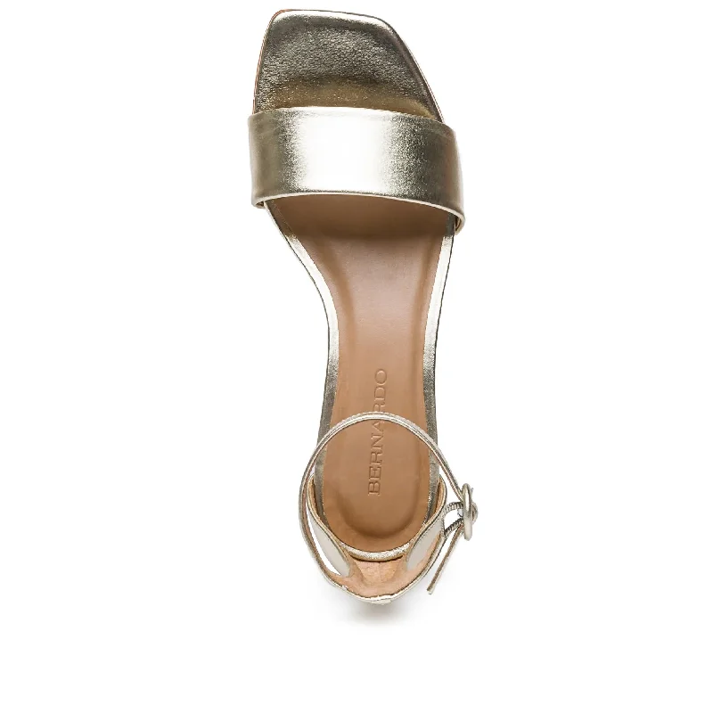 Jalena Low Heel Sandal