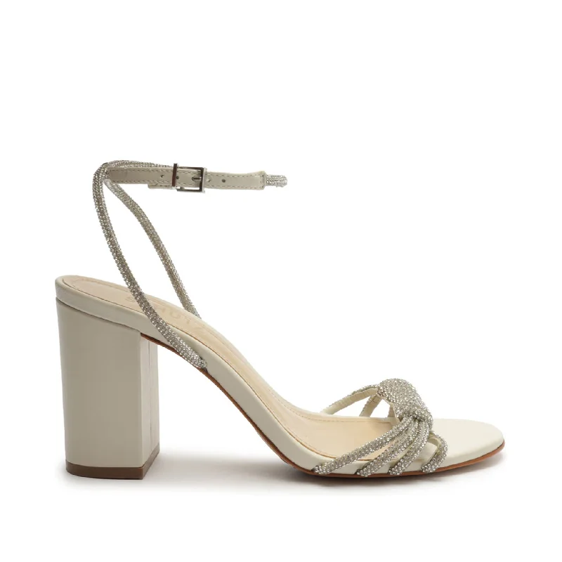 Jewell Block Nappa Leather Sandal