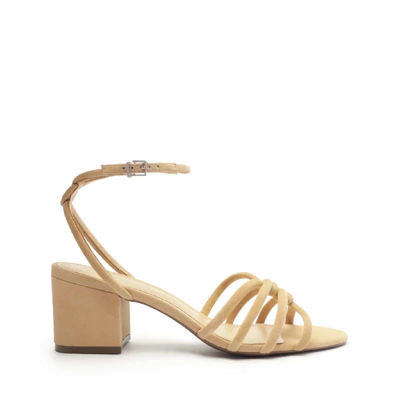 Rachel Block Leather Sandal