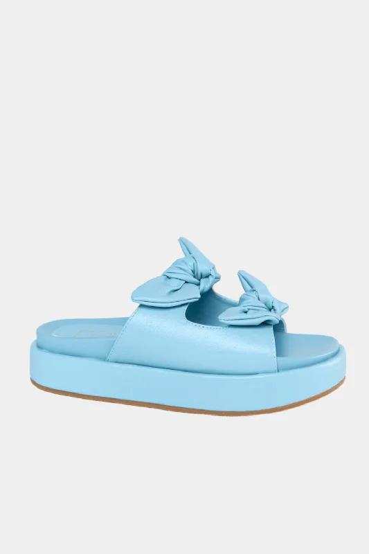 Kiki Bow Sandal - Light Blue