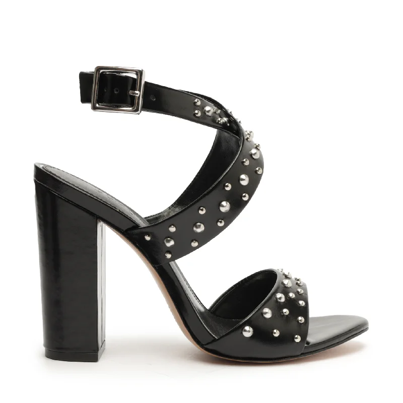 Lizzy Block Leather Sandal