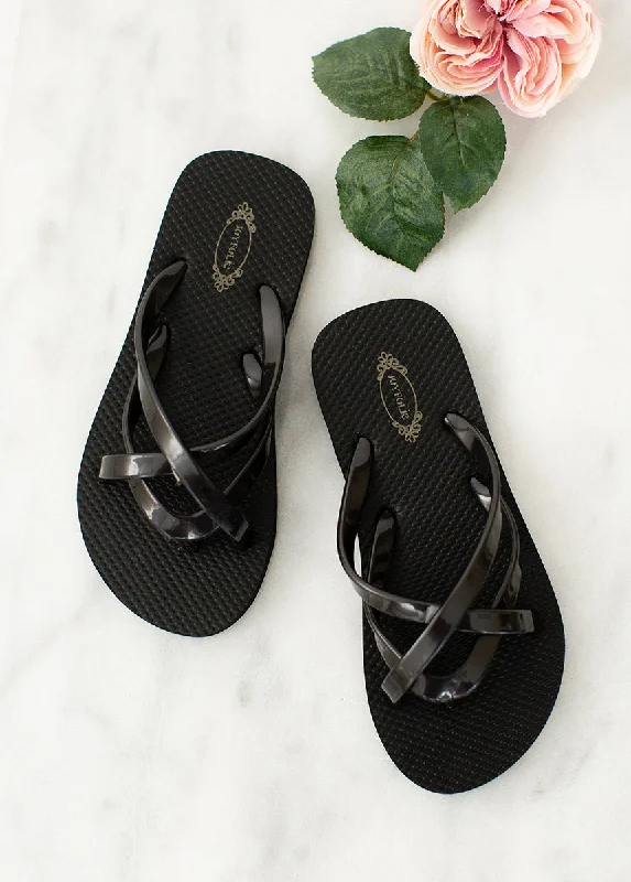 Elena Flip Flop in Black