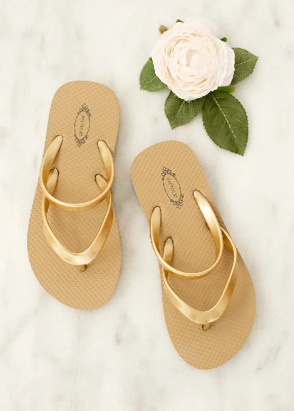 Leli Flip Flop in Gold