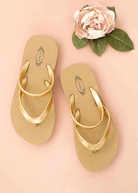 Leli Flip Flop in Gold