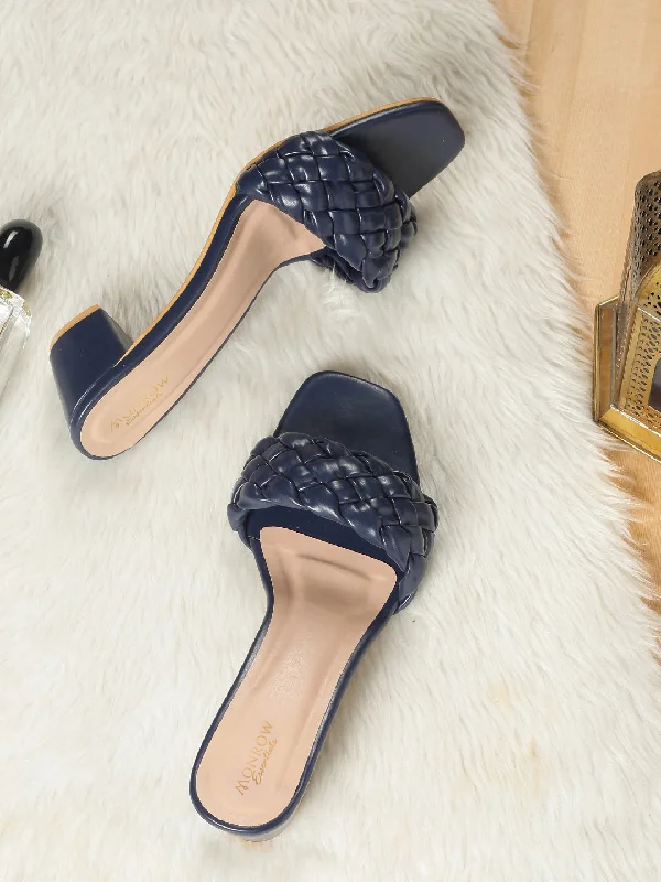 Opale Navy Blue Heels