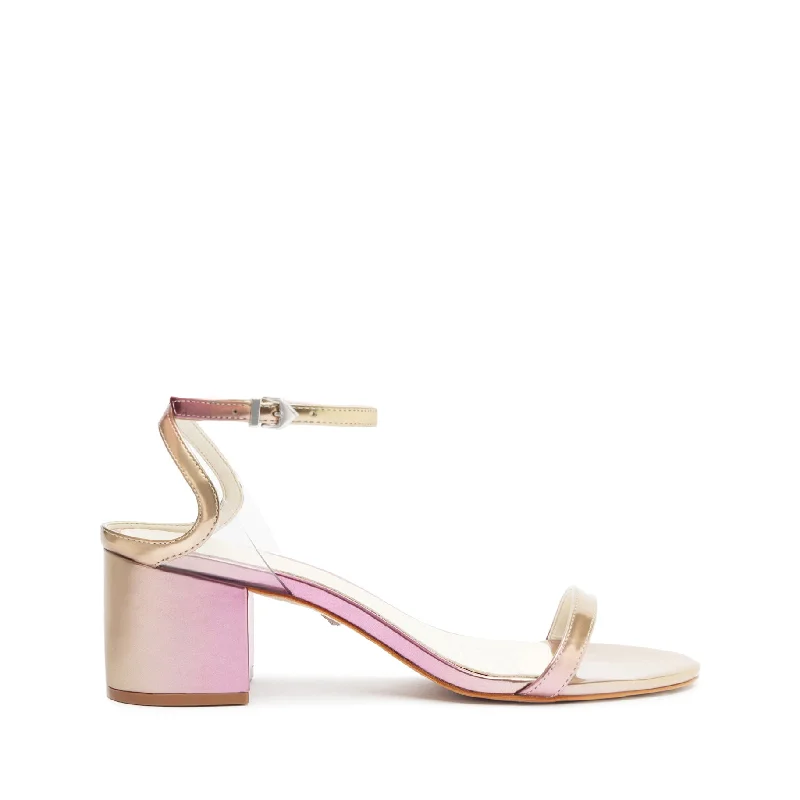 Skye Mid Block Specchio Leather Sandal