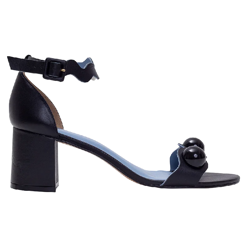 Waves Black Sandals