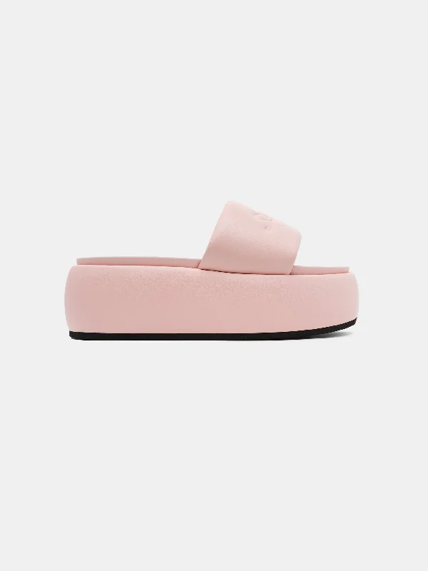 WOMEN - WOMEN'S AMIRI SCRIPT PLATFORM SANDAL - Pink