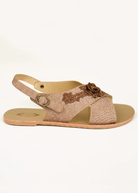 Women's Aria Sandal in Brown