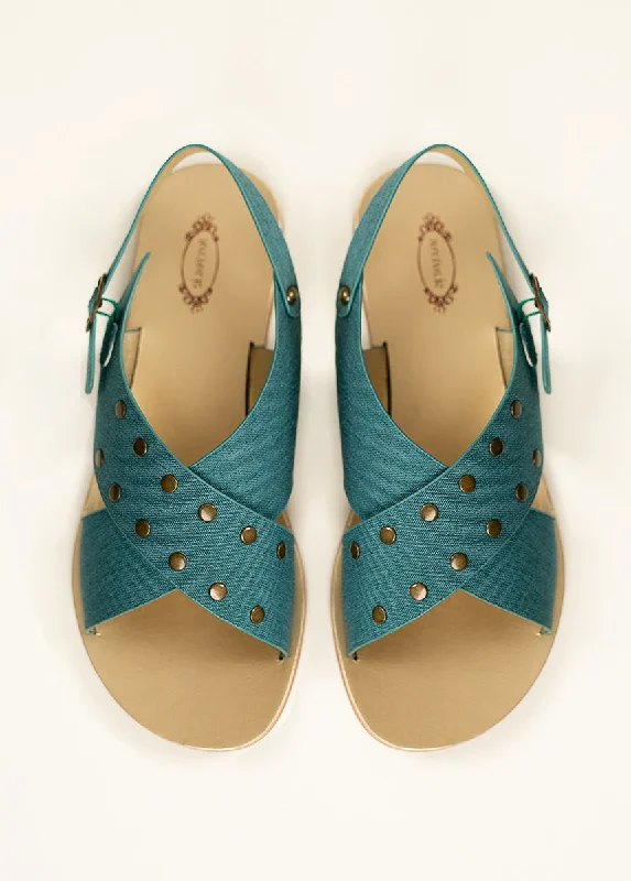 Women's Aria Sandal in Teal