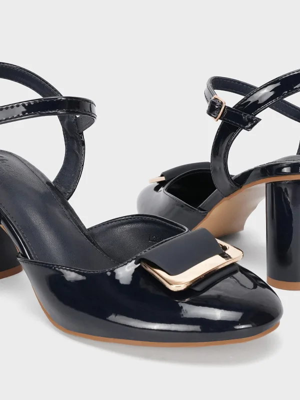 Womens ""ASSA"" Backstrap Block Heel Sandals