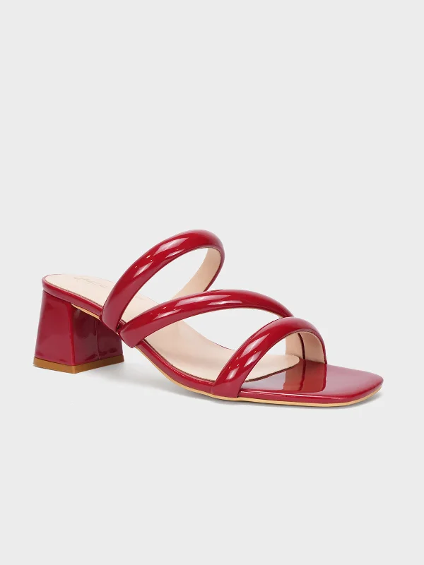 Womens ""NEREUS"" Patent Casual Sandals