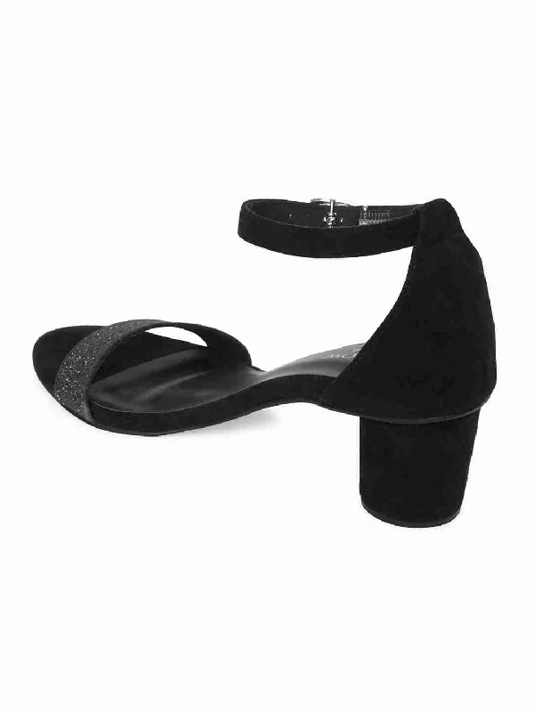 Zelda Black Block Heel