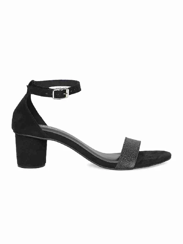 Zelda Black Block Heel