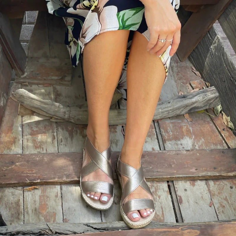 Beach Espadrille in Bronze