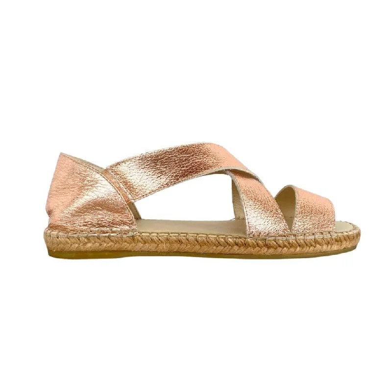 Beach Espadrille in Rose Gold