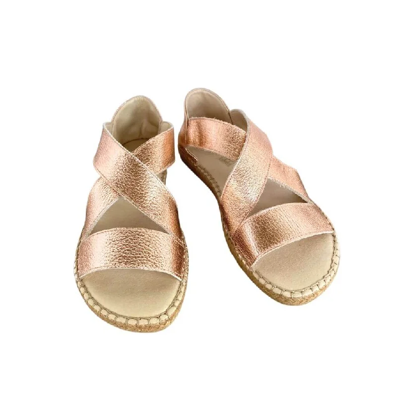 Beach Espadrille in Rose Gold