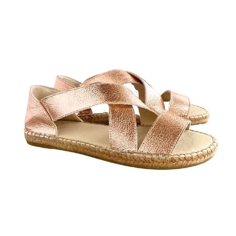 Beach Espadrille in Rose Gold