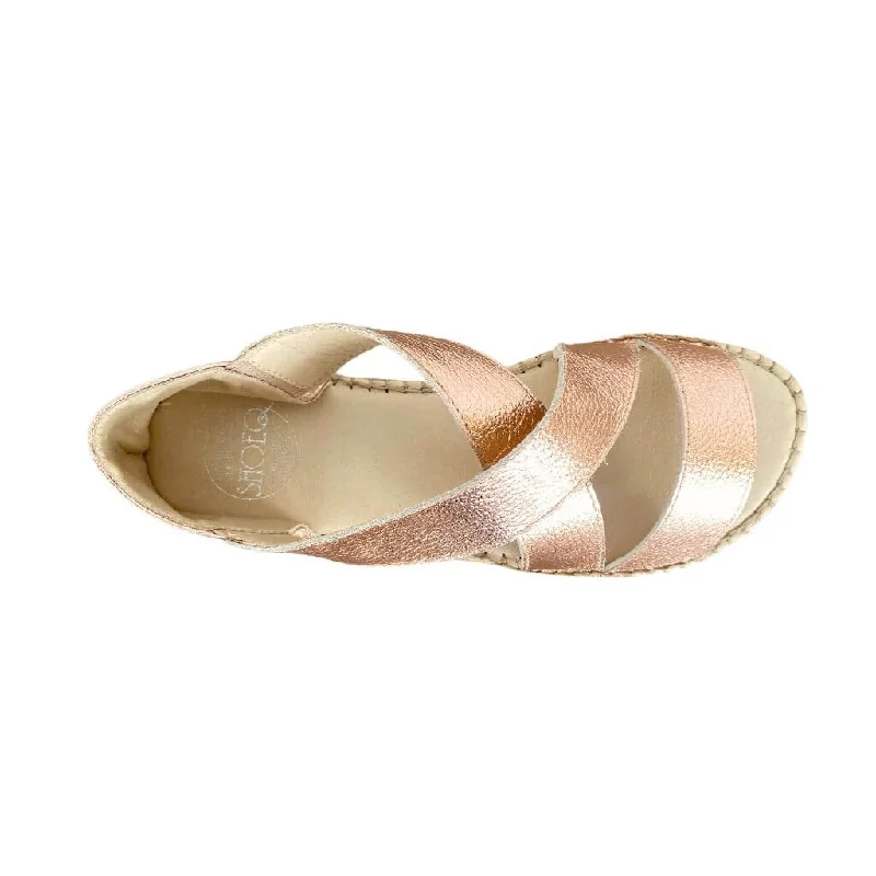 Beach Espadrille in Rose Gold