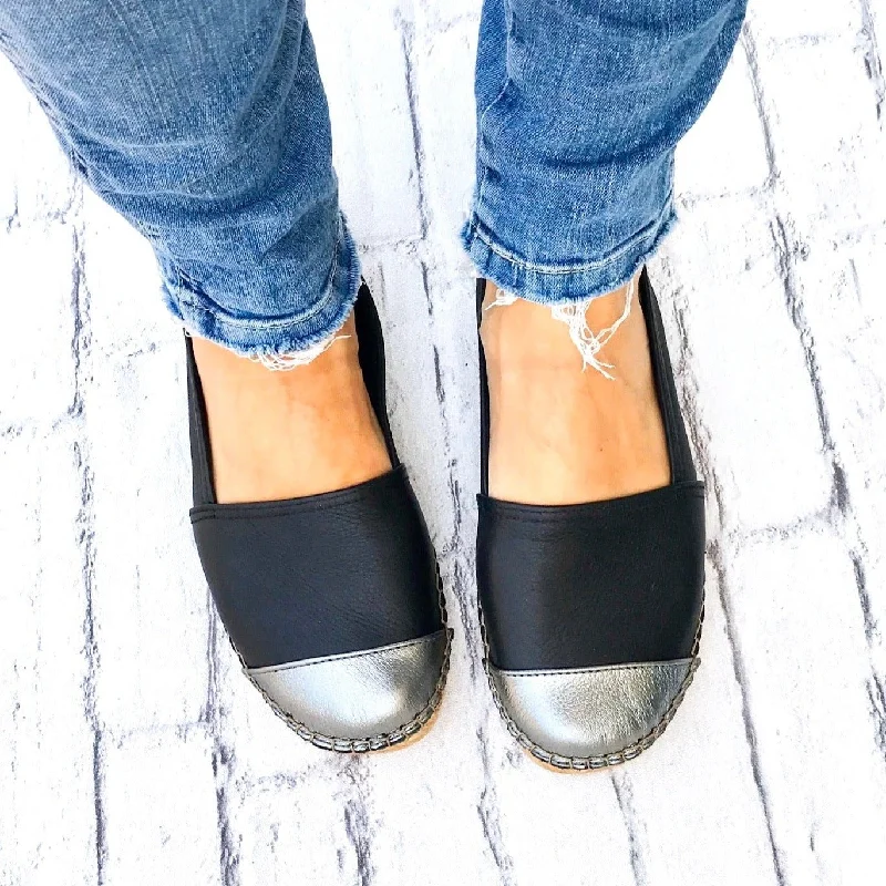 Classic Espadrille in Midnight Pewter