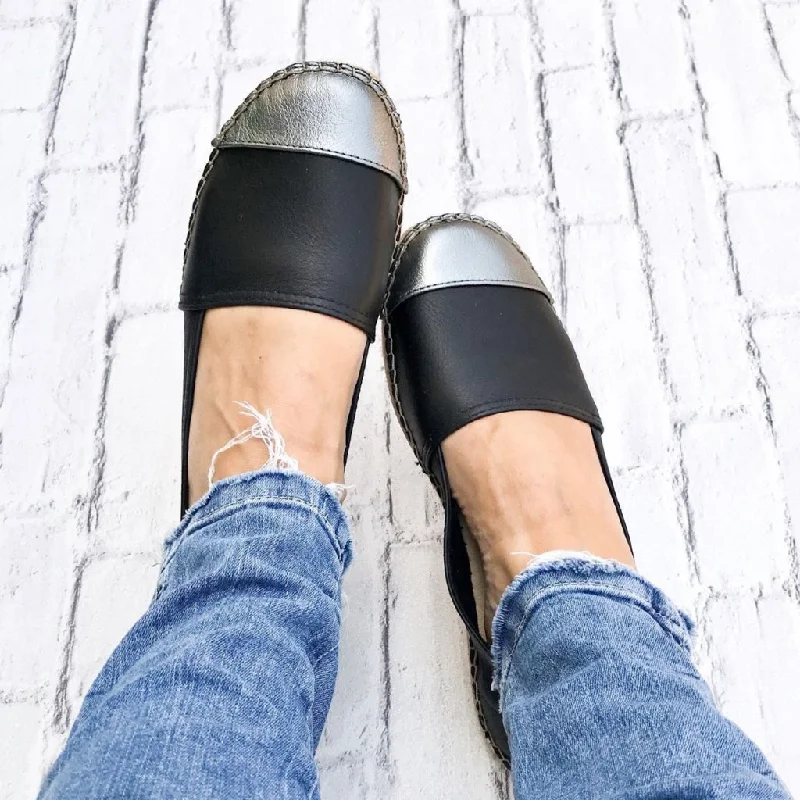 Classic Espadrille in Midnight Pewter