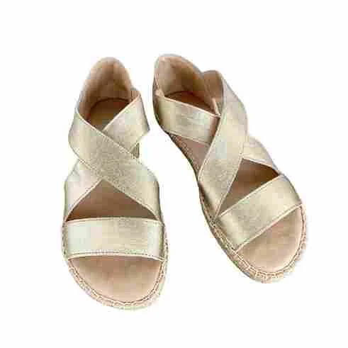 Beach Espadrille in Champagne