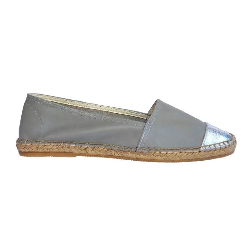 Classic Espadrille in Grey Metallic