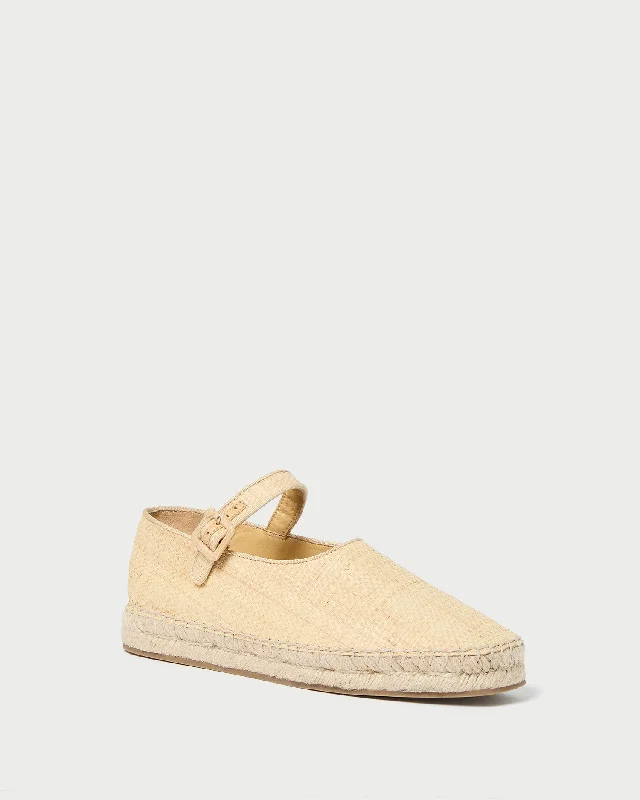 Clover Natural Raffia Espadrille