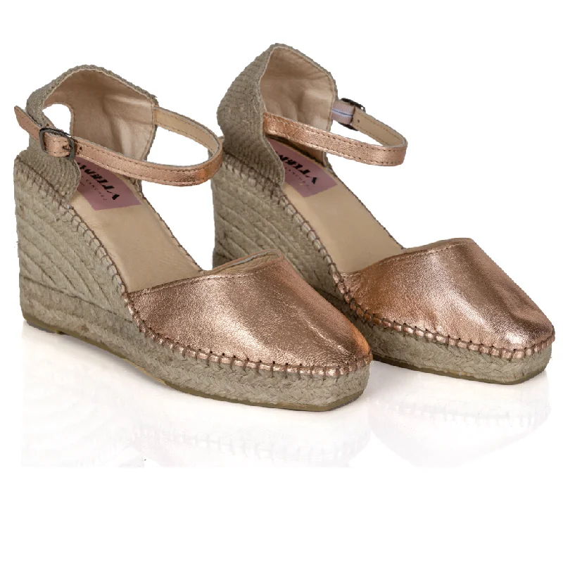 Espadrille Wedges Maui Rose Gold