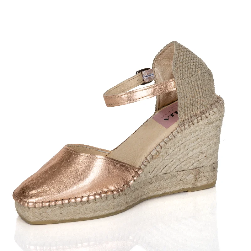 Espadrille Wedges Maui Rose Gold