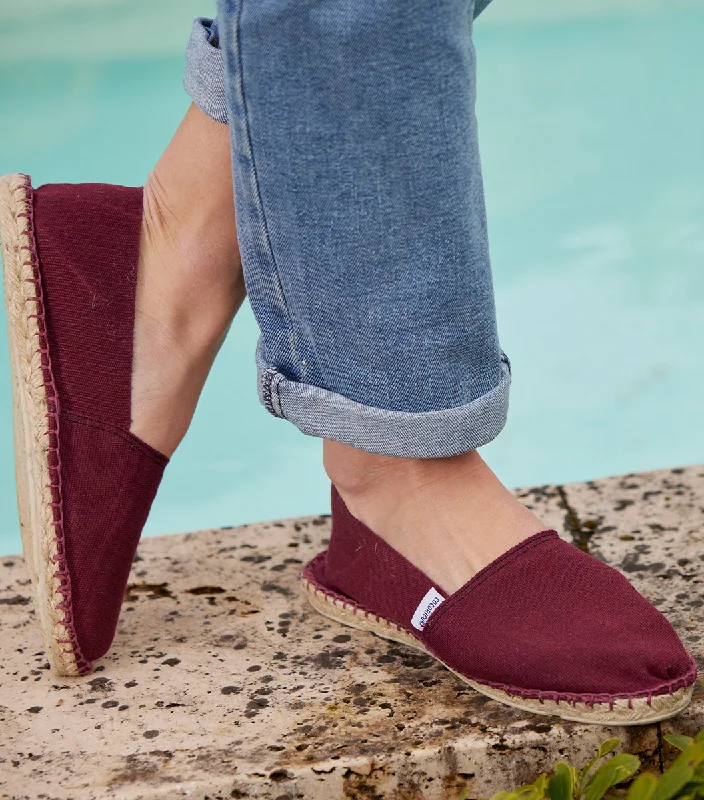 Espadrille Femme Bordeaux