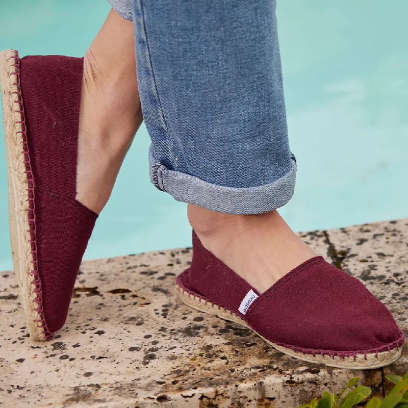 Espadrille Femme Bordeaux